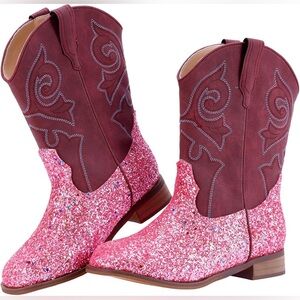 Sparkly Pink Kids Boots